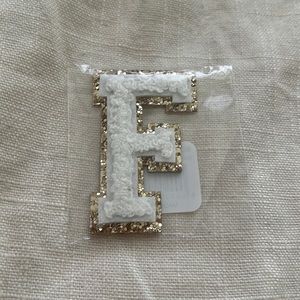 Stoney Clover Lane - Blanc Varsity Letter Patch - F